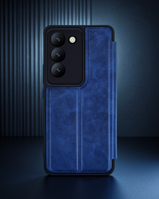 Vivo V30 Lite 4g Kılıf Flip Cover - Lacivert