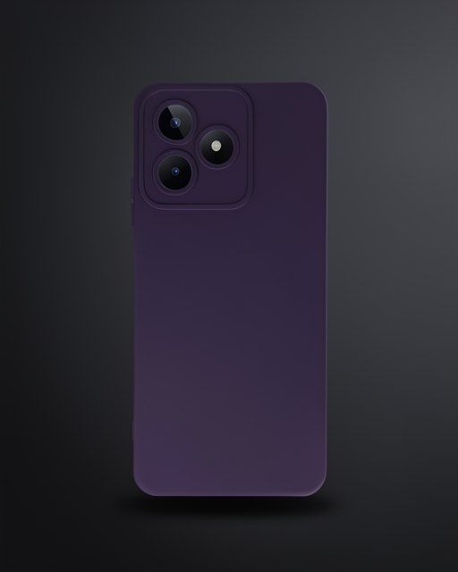 Realme C53 Kılıf Nano İçi Kadife Silikon - Mor