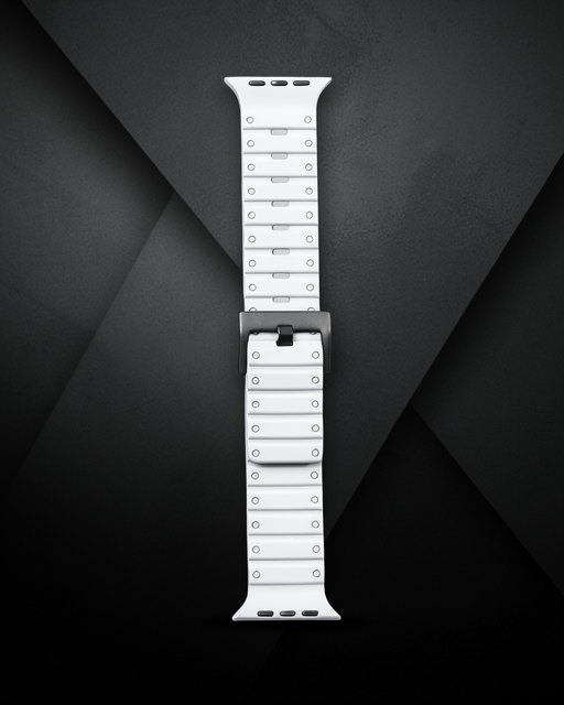 Apple Watch 42mm Magnus Mıknatıslı Silikon Kordon (saat Değildir) - Gri