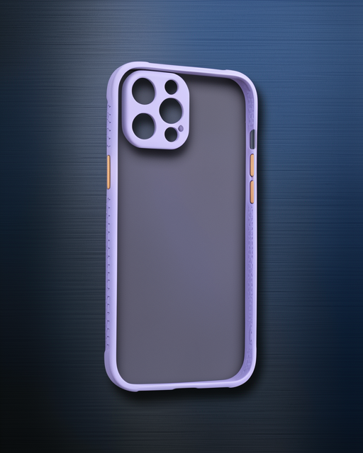 Apple İphone 12 Kılıf Miami Şeffaf Silikon - Açık Mor