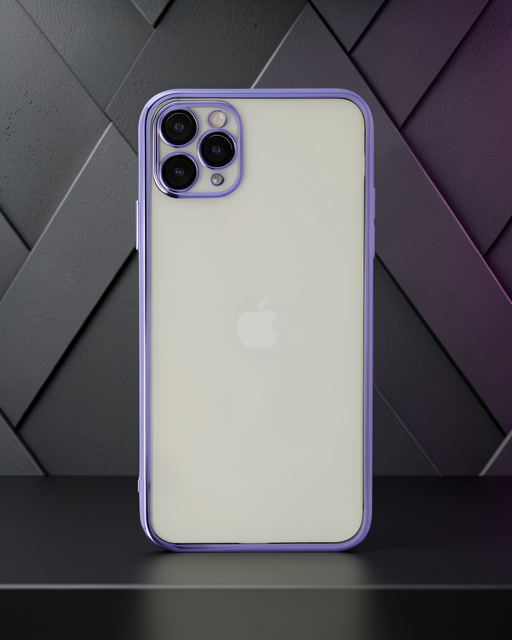 Apple İphone 11 Pro Kılıf Razer Lensli Silikon - Mor