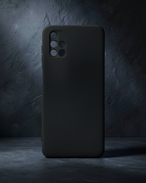 Samsung Galaxy M51 Kılıf Nano İçi Kadife Silikon - Siyah