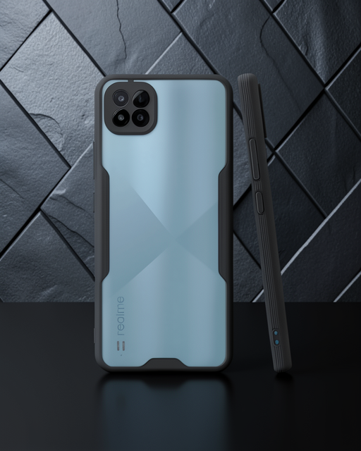 Realme C11 2021 Kılıf Platin Silikon - Siyah