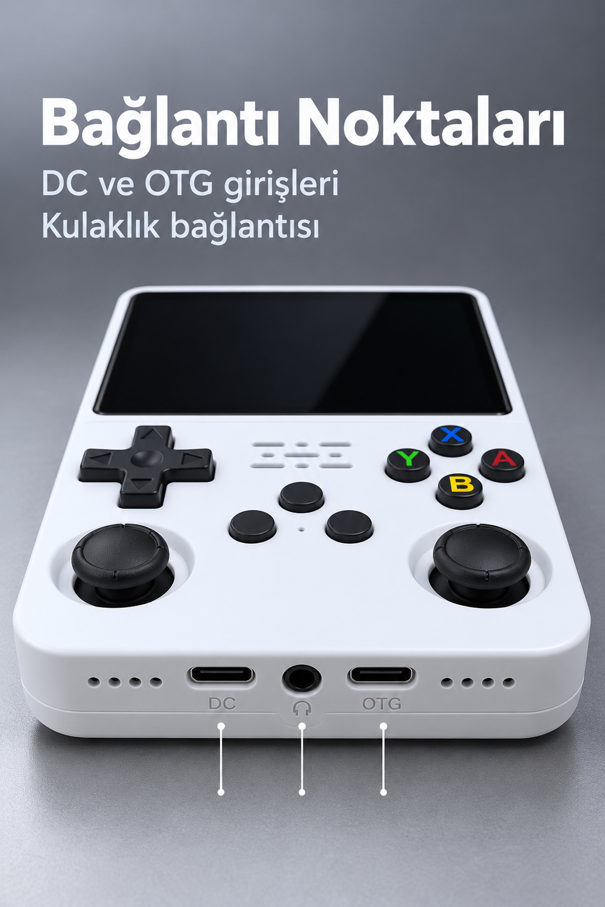 3,5 İnç Ekranlı Çift Joystickli Taşınabilir Oyun Konsolu