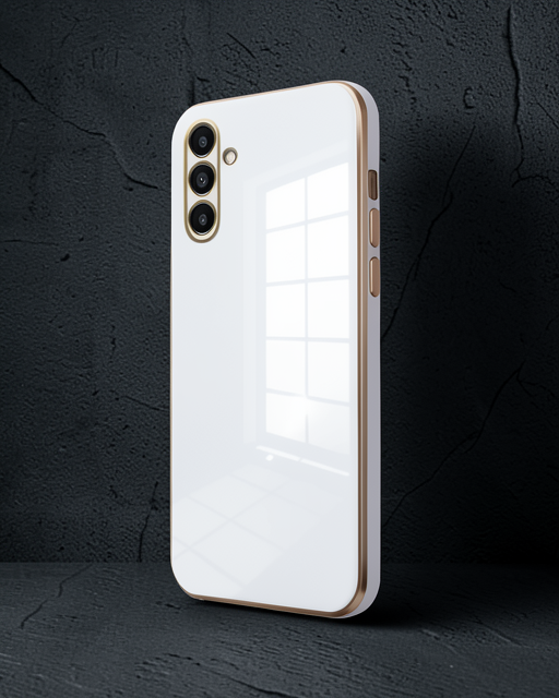 Samsung Galaxy M15 Kılıf Volet Silikon - Beyaz
