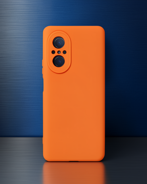 Huawei Nova 9 Se Kılıf Nano İçi Kadife Silikon - Turuncu