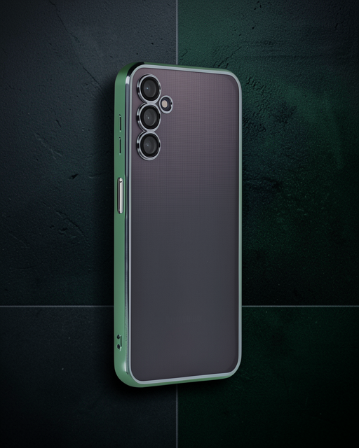 Samsung Galaxy A14 4g Kılıf Razer Lensli Silikon - Yeşil