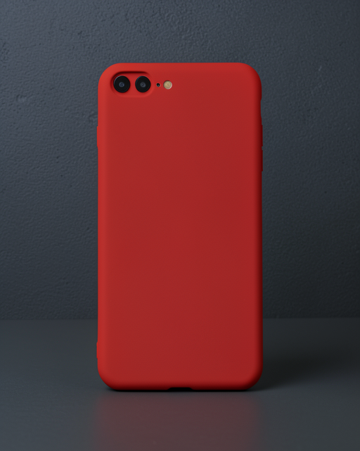Apple İphone 7 Plus Kılıf First Silikon - Kırmızı