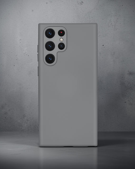 Samsung Galaxy S24 Ultra Kılıf Nano İçi Kadife Silikon - Gri