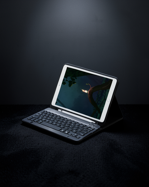 Samsung Galaxy Tab A9 Plus Kılıf Kc01 Smart Klavyeli Tablet Kılıfı - Siyah