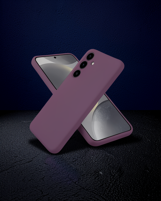 Samsung Galaxy A06 Kılıf First Silikon - Mürdüm
