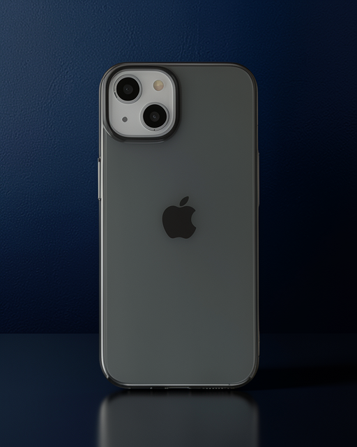Apple İphone 14 Plus Kılıf Pc Sert Şeffaf Kapak - Siyah