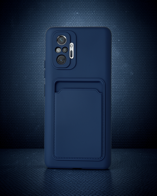 Xiaomi Redmi Note 10 Pro Kılıf Kelvin Kartvizitli Silikon - Lacivert