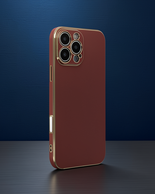 Apple İphone 16 Pro Max Kılıf Volet Silikon - Kırmızı