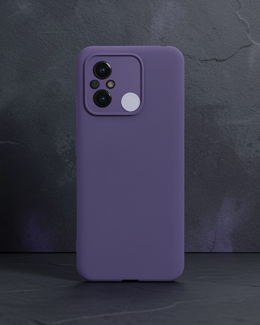 Xiaomi Redmi 12c Kılıf Nano İçi Kadife Silikon - Mor