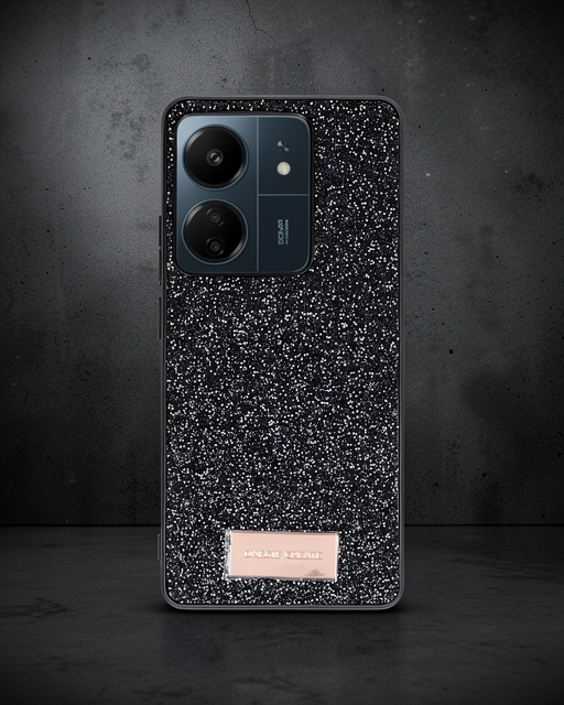 Onegif Xiaomi Redmi 13c Bright Simli Kapak - Siyah