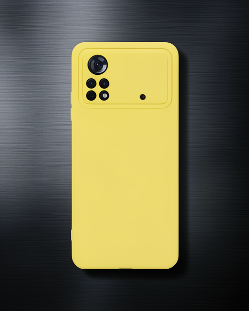 Xiaomi Poco X4 Pro 5g Kılıf Nano İçi Kadife Silikon - Sarı