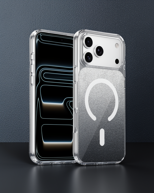 Onegif Apple İphone 17 Pro Max Sora Simli Magsafe Kapak - Siyah