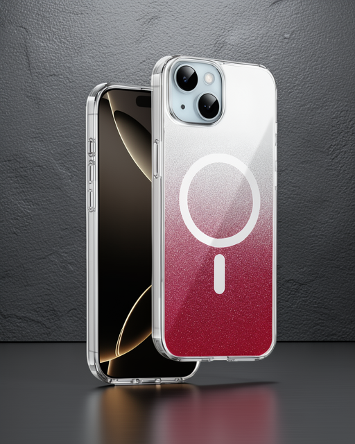 Onegif Apple İphone 14 Sora Simli Magsafe Kapak - Kırmızı
