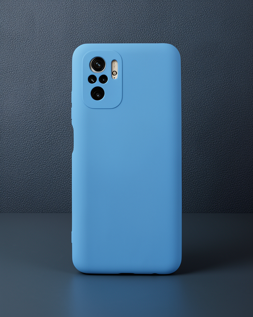 Xiaomi Redmi Note 10 Kılıf Nano İçi Kadife Silikon - Mavi