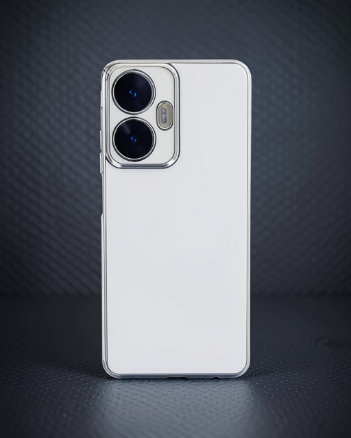 Realme C55 Kılıf Volet Silikon - Beyaz