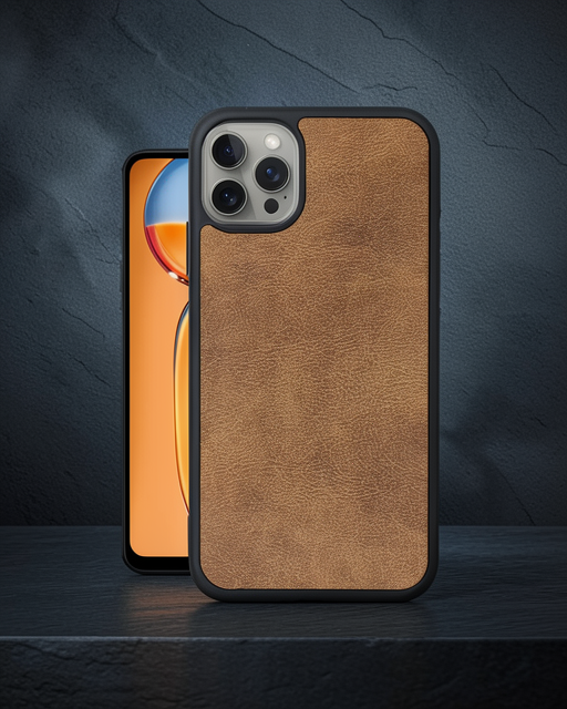 Apple İphone 14 Pro Max Kılıf Aras Deri Kapak - Taba