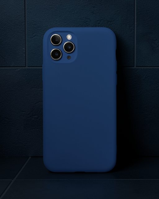 Apple İphone 11 Pro Kılıf Nano İçi Kadife Silikon - Lacivert