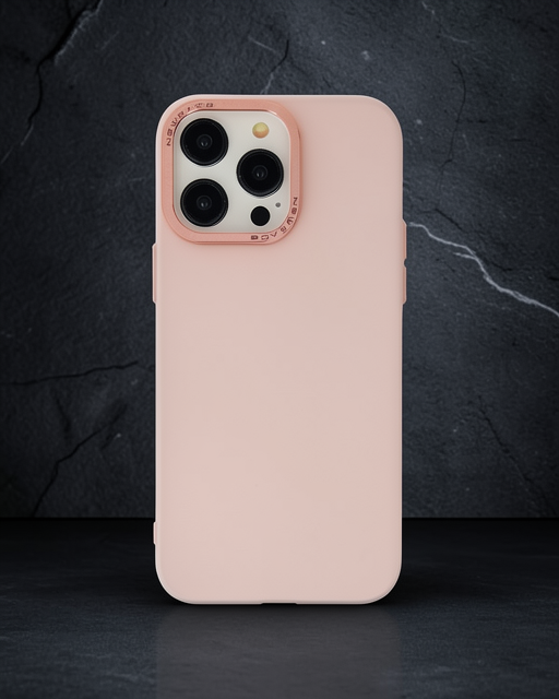 Apple İphone 13 Pro Max Kılıf Modos Metal Kapak - Pembe