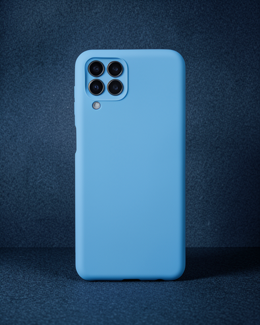 Samsung Galaxy M33 Kılıf Nano İçi Kadife Silikon - Mavi