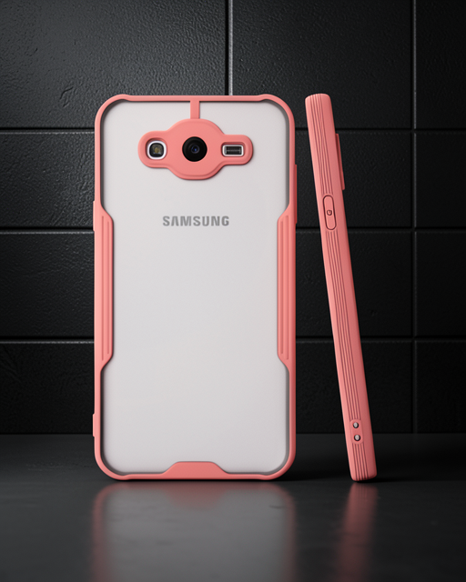 Samsung Galaxy J7 Kılıf Platin Silikon - Pembe