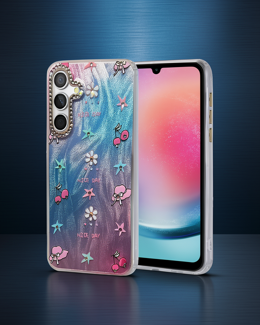Samsung Galaxy A24 4g Kılıf Blade Aynalı Desenli Kapak - Desen 4