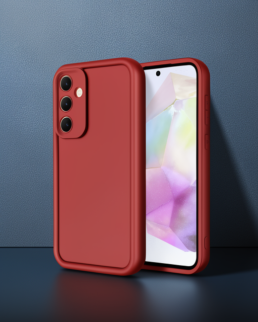 Samsung Galaxy A56 Kılıf Viera Silikon - Kırmızı