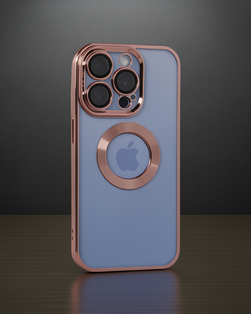 Apple İphone 15 Pro Max Kılıf Slot Silikon - Rose Gold