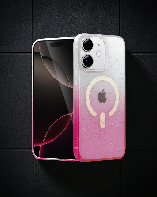 Apple İphone 11 Pummel Shiny Magsafe Kapak - Pembe