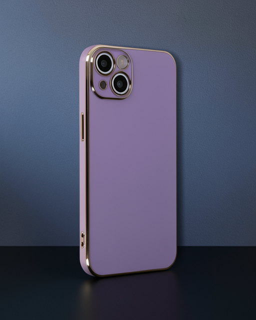 Apple İphone 14 Kılıf Volet Silikon - Mor
