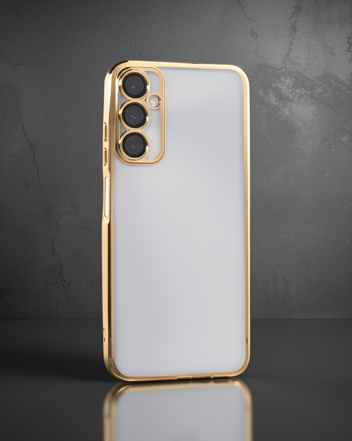 Samsung Galaxy A05s Kılıf Razer Lensli Silikon - Gold