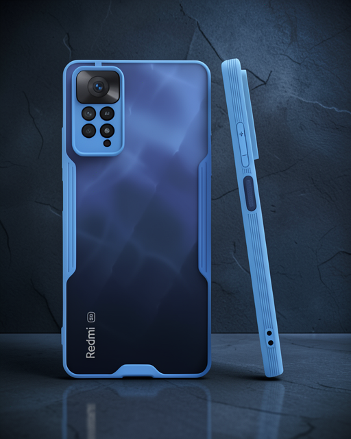 Xiaomi Redmi Note 11 Pro Kılıf Platin Silikon - Mavi