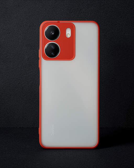 Xiaomi Redmi 13c Kılıf Montreal Silikon Kapak - Kırmızı