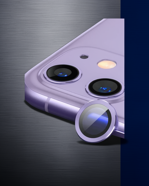 Apple İphone 11 Raze Metal Kamera Lens - Mor