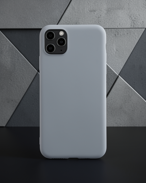 Apple İphone 11 Pro Max Kılıf Nano İçi Kadife Silikon - Gri