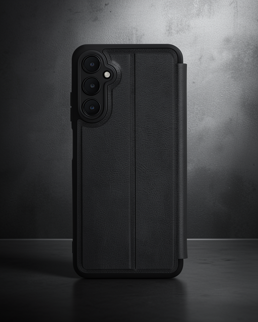 Samsung Galaxy A15 4g Kılıf Flip Cover - Siyah