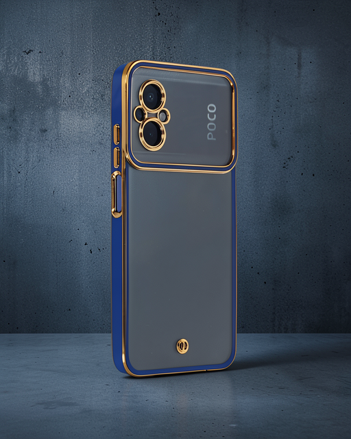 Xiaomi Poco M5 Kılıf Liva Lens Silikon - Mavi