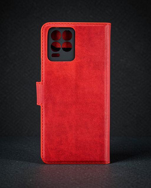 Realme 8 Pro Kılıf Trend S Plus Kapaklı Kılıf - Kırmızı