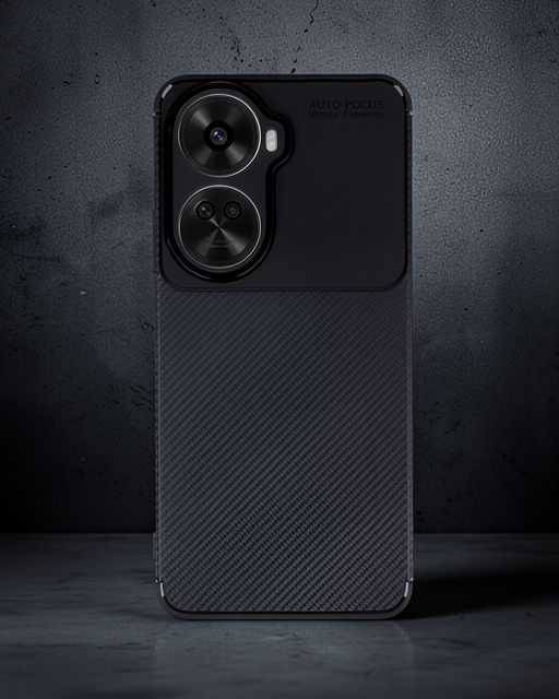 Huawei Nova 12 Se Kılıf Auto Focus Karbon Kapak - Siyah