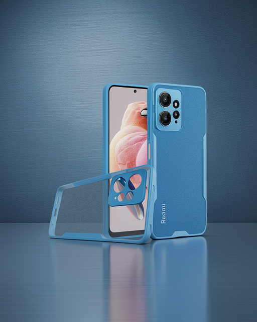 Xiaomi Redmi Note 12 4g Kılıf Platin Silikon - Mavi