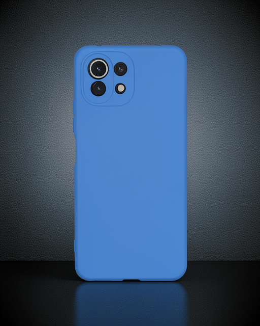 Xiaomi Mi 11 Lite Kılıf Nano İçi Kadife Silikon - Mavi