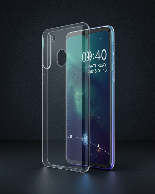 Samsung Galaxy A11 Kılıf Lüx Şeffaf Silikon
