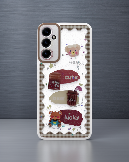 Samsung Galaxy A15 4g Kılıf Sweet Desenli Silikon Kapak - Şeffaf