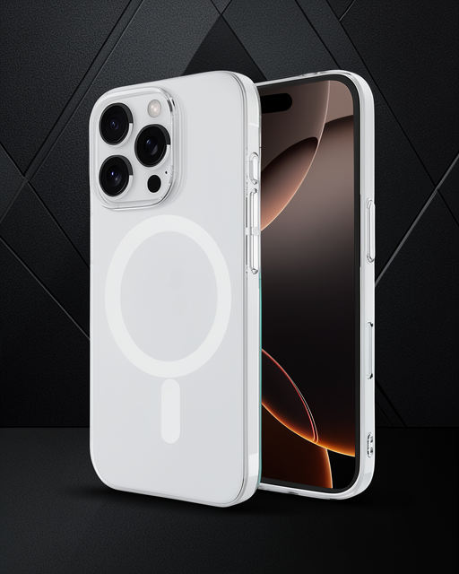 Apple İphone 16 Pro Kılıf Magneticsafe Şeffaf Silikon - Şeffaf