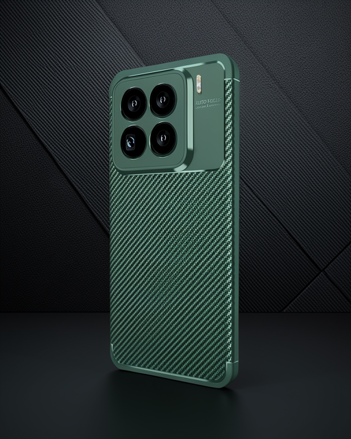 Xiaomi Mi 15 Pro Kılıf Auto Focus Karbon Kapak - Koyu Yeşil